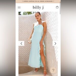 Elegant Light Blue Evening Dress